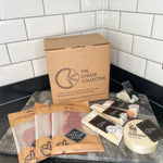 Load image into Gallery viewer, Award-winning British cheese and meat hamper | Deli Farm Charcuterie | Baron Bigod | Westcombe Red | Keens Mature Cheddar | Mayfield | Yorkshire Blue
